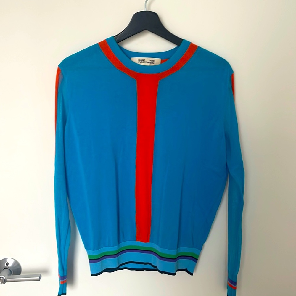 DVF knit top size S